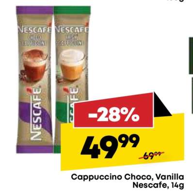 Cappuccino Choco, Vanilla Nescafe, 14g