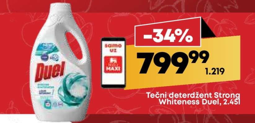 Tečni deterdžent Strong Whiteness Duel, 2.45l