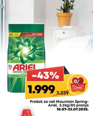 Prašak za veš Mountain Spring Ariel