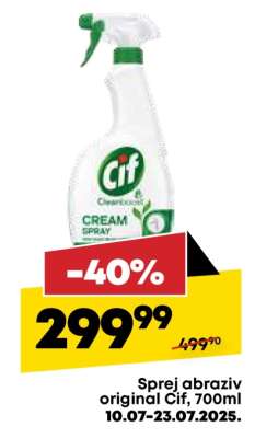 Sprej abraziv original Cif, 700ml