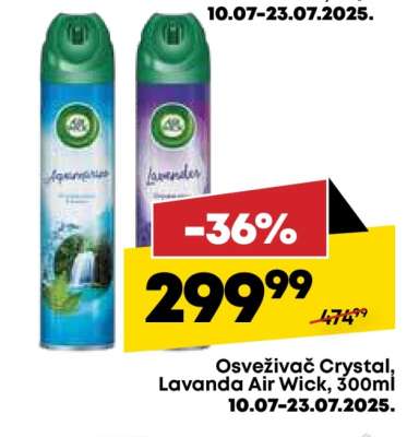 Osvěživač Crystal, Lavanda Air Wick, 300ml