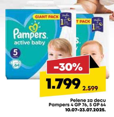 Pampers active baby