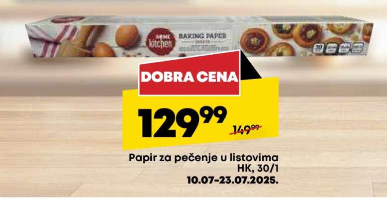 Papir za pečenje u listovima