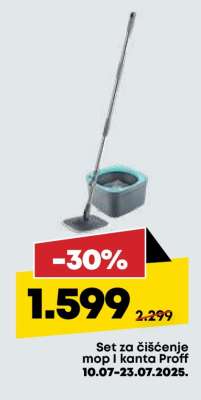 Set za čišćenje mop i kanta Proff