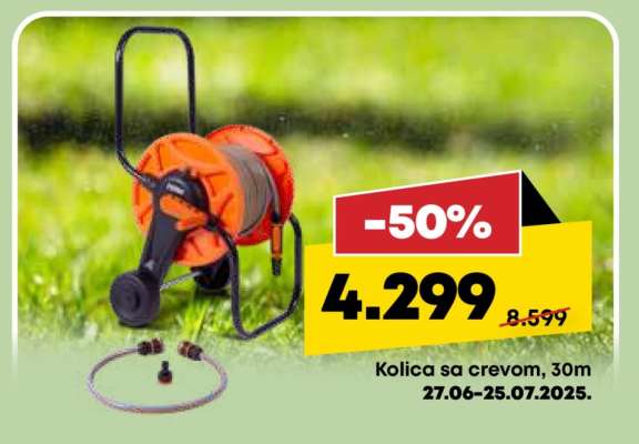 Kolica sa crevom 30m
