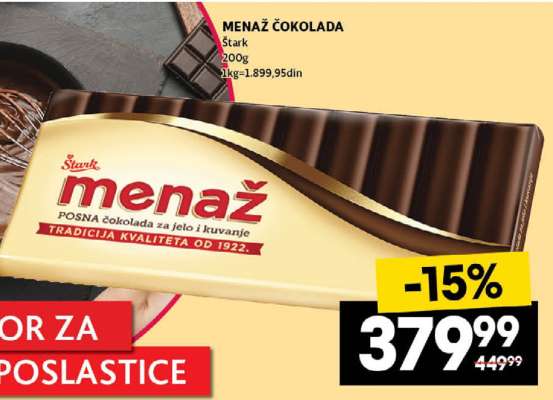 Menaž čokolada