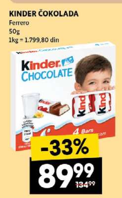 Kinder Čokolada