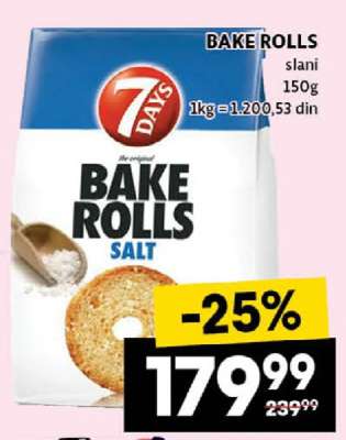 BAKE ROLLS