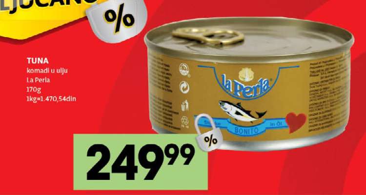 TUNA komadi u ulju La Perla