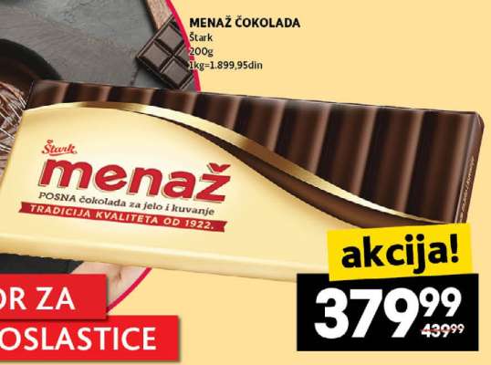 Menaž čokolada