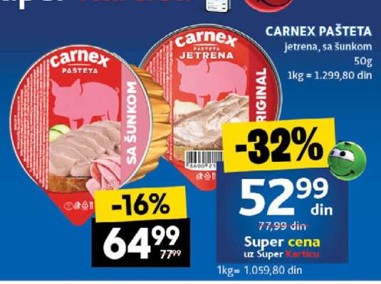 CARNEX PAŠTETA