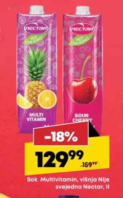 Sok Multivitamin, višnja Nije svejedno Nectar, 1l