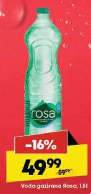 Voda gazirana Rosa 1.5l