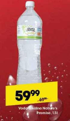 Voda alkalna Nature's Promise, 1.5l