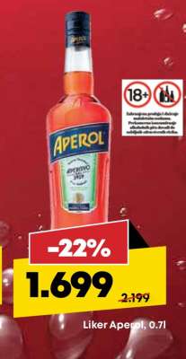 Liker Aperol, 0.7l