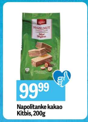 Napolitanke kakao Kitbis, 200g