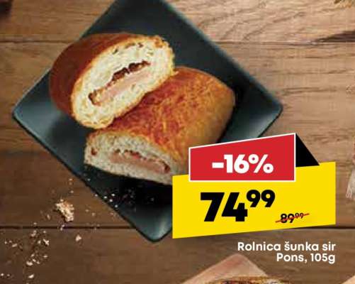 Rolnica šunka sir Pons 105g
