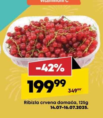 Ribizla crvena domaća, 125g