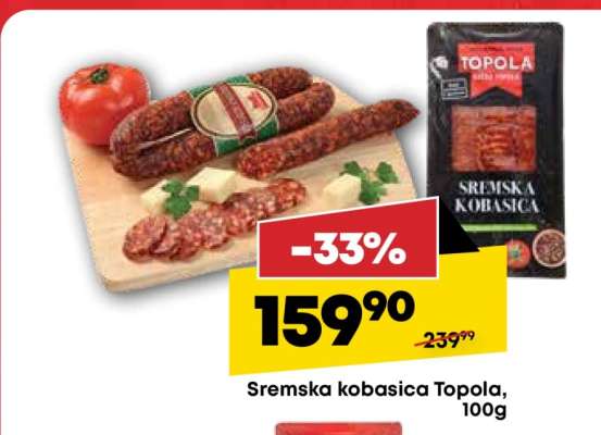 Sremska kobasica Topola 100g