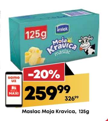 Maslac Moja Kravica 125g