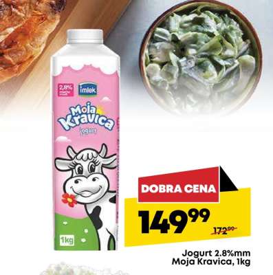 Jogurt 2.8%mm Moja kravica, 1kg