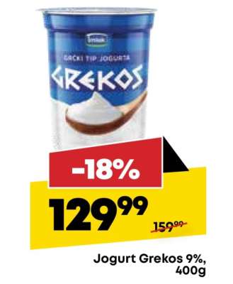 Jogurt Grekos 9 , 400g