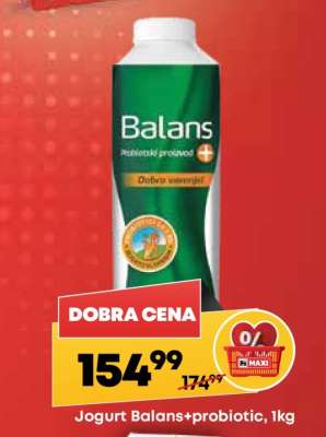 Jogurt Balans+ probiotic 1kg