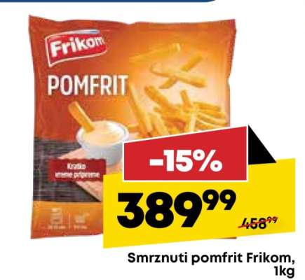Smrznuti pomfrit Frikom, 1kg