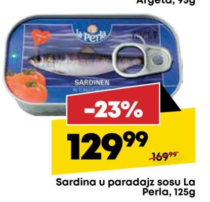 Sardina u paradajz sosu La Perla 125g