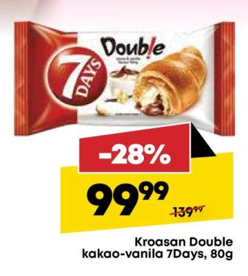 Kroasan Double kakao vanila 7Days, 80g