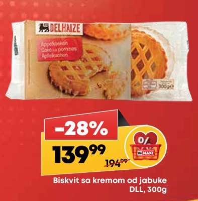 Biskvit sa kremom od jabuke DLL 300g