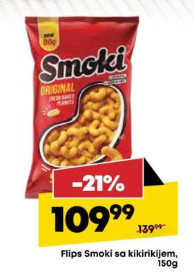 Flips Smoki sa kikirikijem 150g