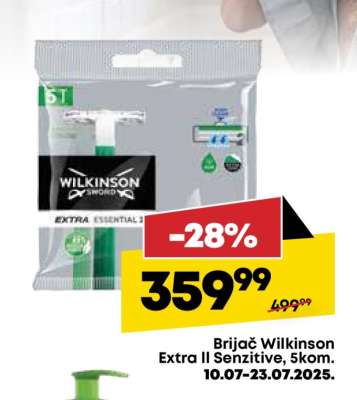 Brijač Wilkinson Extra II Senzitive, 5kom.