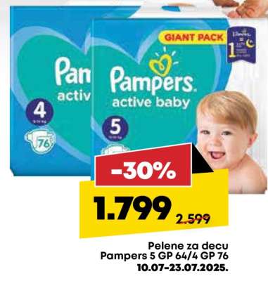 Pampers 5 GP 64/4 GP 76