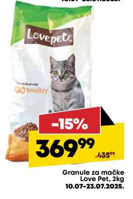 Granule za mačke Love Pet, 2kg
