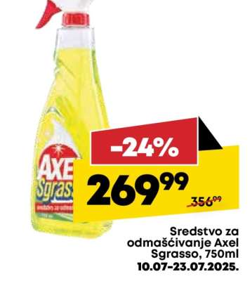 Sredstvo za odmašćivanje Axel Sgrasso , 750ml