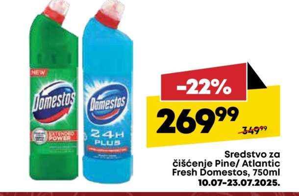 Sredstvo za čišćenje Pine, Atlantic Fresh Domestos, 750ml