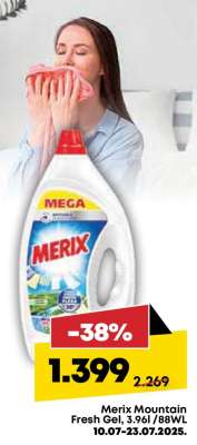 Merix Mountain Fresh Gel, 3,96l / 88WL