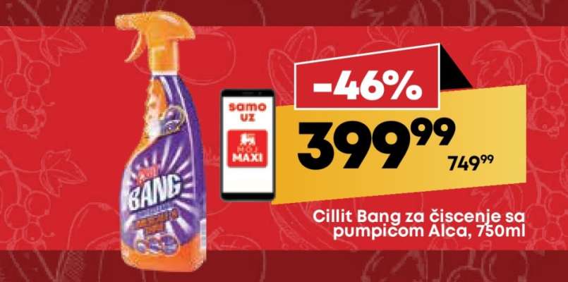 Cillit Bang za čišcenje sa pumpicom Alca, 750ml