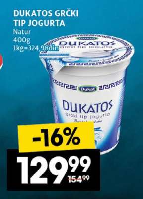 Dukatos Grčki tip jogurta