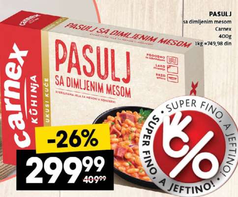 PASULJ SA DIMLJENIM MESOM