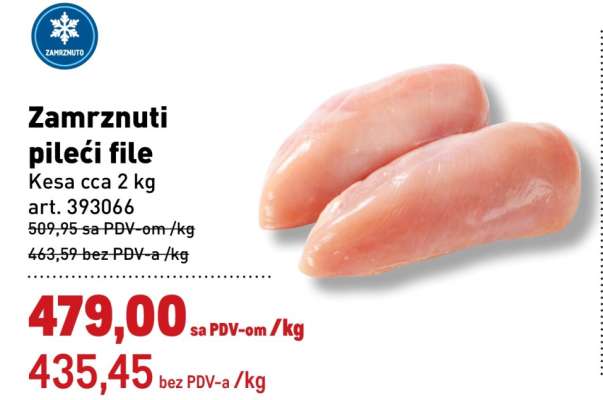 Zamrznuti pileći file