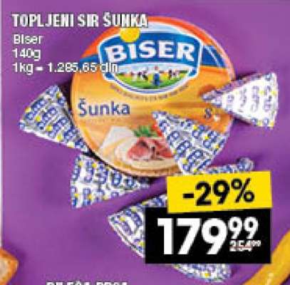 TOPLJENI SIR ŠUNKA