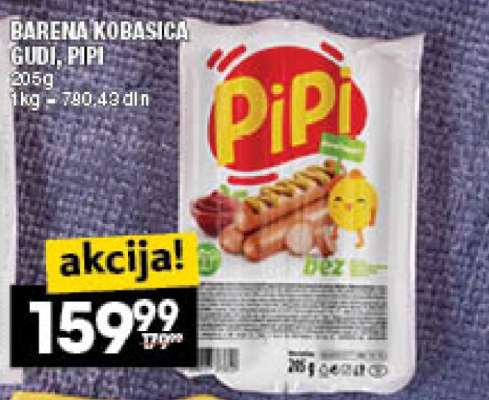 BARENA KOBASICA GUDI, PIPI