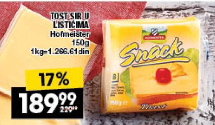TOST SIR U LISTIĆIMA