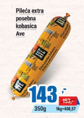Pileća extra posebna kobasica Ave