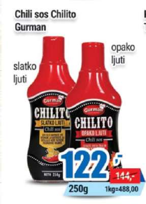 Chili sos Chilito Gurman