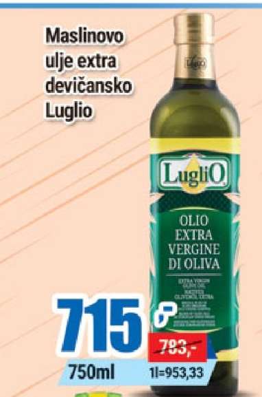 Maslinovo ulje extra devičansko Luglio