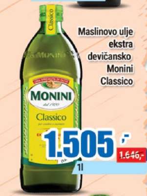 Maslinovo ulje ekstra devičansko Monini Classico