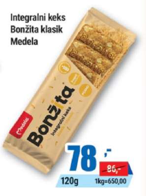 Integralni keks Bonžita klasik Medela